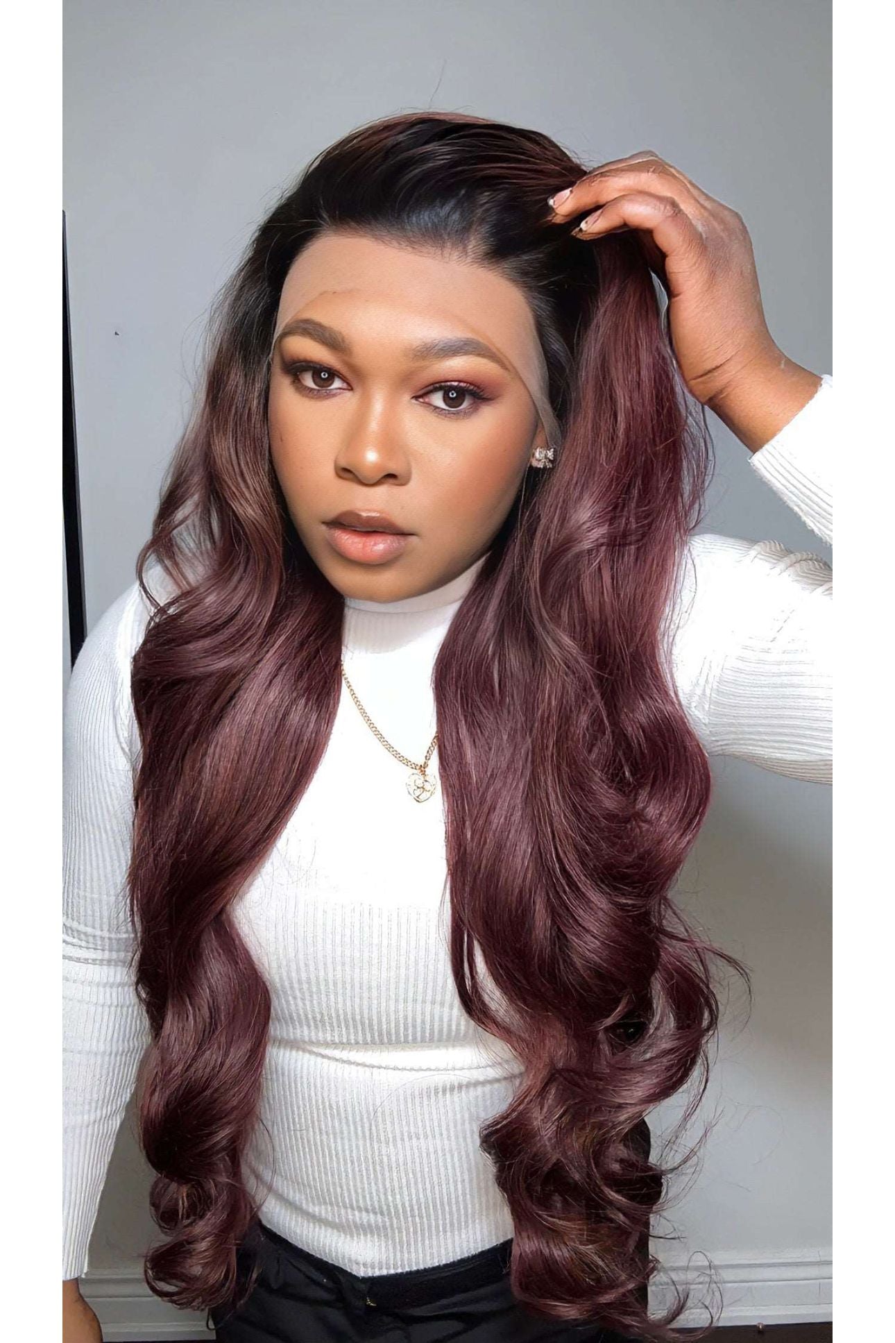 FAB LAYERED BODY WAVE GLUELESS HD LACE FRONTAL WIG - Fab Beauty Supplies