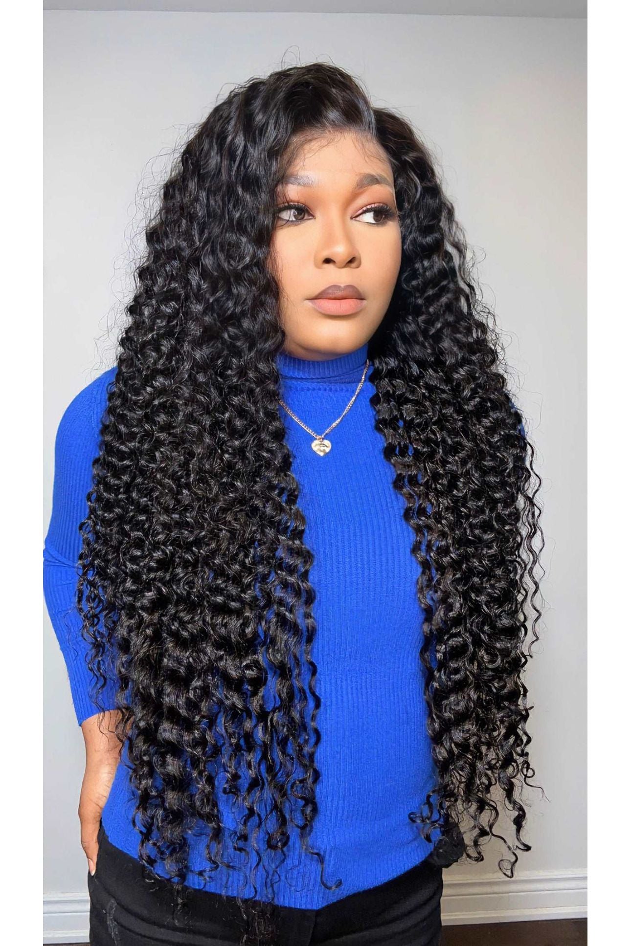 FAB LAYERED DEEP WAVE GLUELESS HD LACE FRONTAL WIG - Fab Beauty Supplies