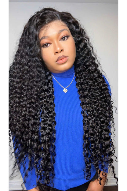FAB LAYERED DEEP WAVE GLUELESS HD LACE FRONTAL WIG - Fab Beauty Supplies
