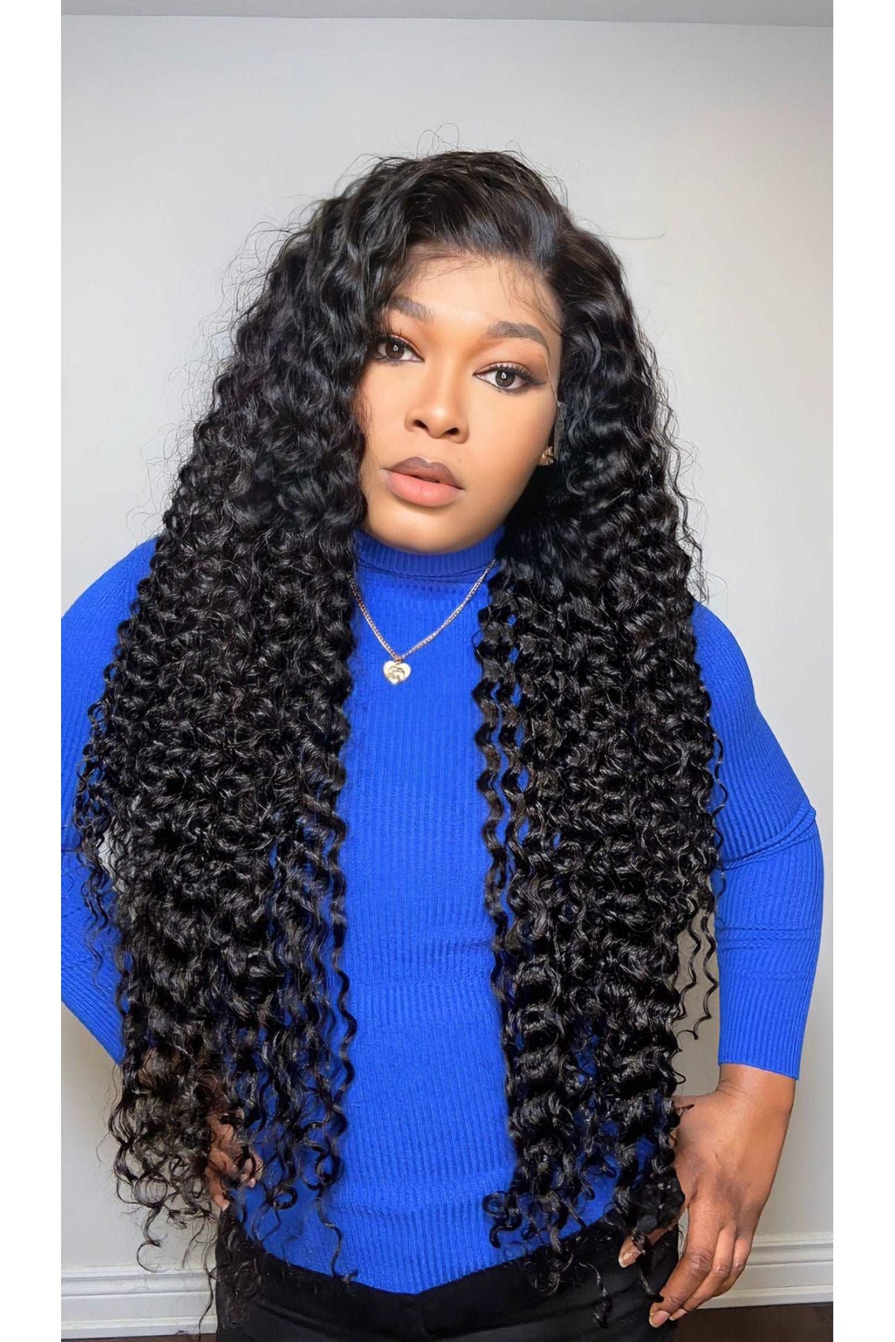 FAB LAYERED DEEP WAVE GLUELESS HD LACE FRONTAL WIG - Fab Beauty Supplies