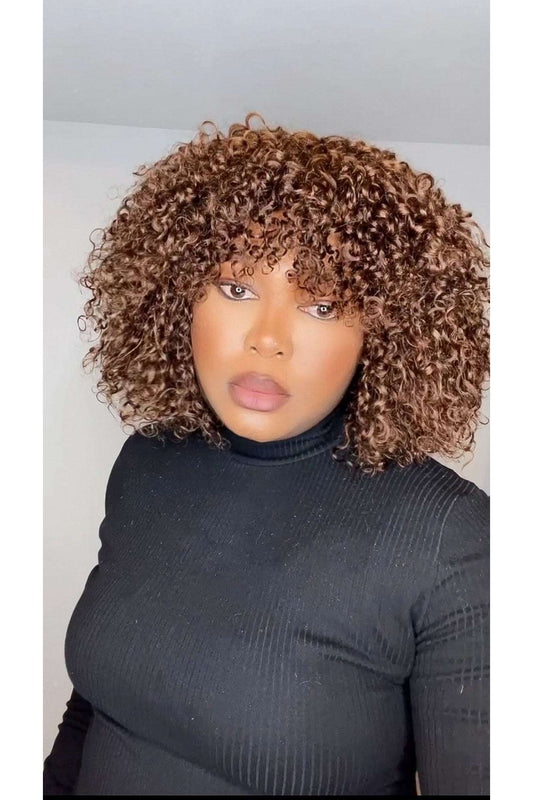 FAB DOUBLE DRAWN CANDY CURLS LUXURY WIG (BROWN) - Fab Beauty Supplies