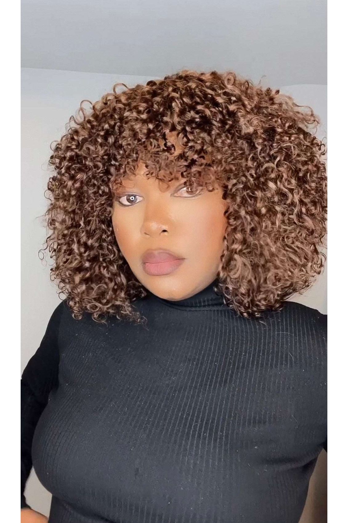 FAB DOUBLE DRAWN CANDY CURLS LUXURY WIG (BROWN) - Fab Beauty Supplies