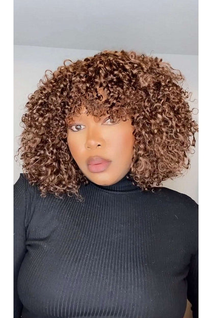 FAB DOUBLE DRAWN CANDY CURLS LUXURY WIG (BROWN) - Fab Beauty Supplies