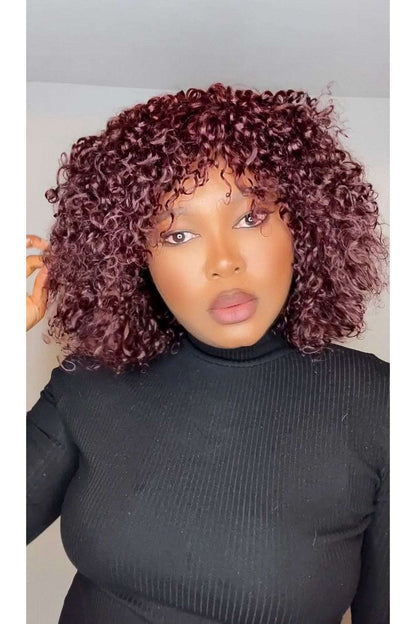FAB DOUBLE DRAWN CANDY CURLS LUXURY WIG (WINE) - Fab Beauty Supplies