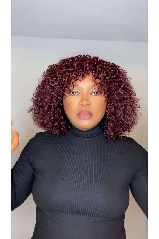 FAB DOUBLE DRAWN CANDY CURLS LUXURY WIG (WINE) - Fab Beauty Supplies