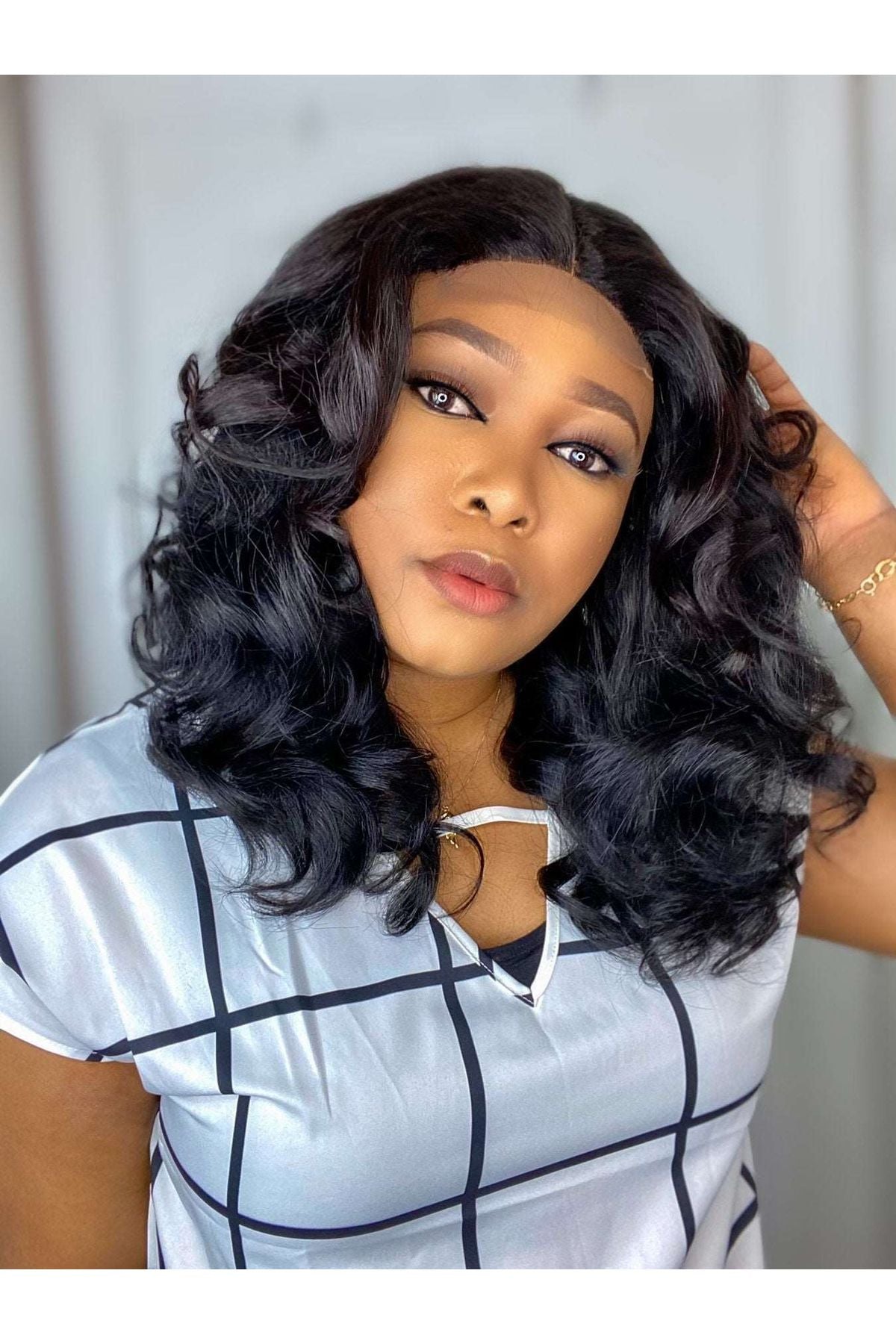 FAB DOUBLE DRAWN CLASSIC WAVE LUXURY LACE CLOSURE WIG - Fab Beauty Supplies