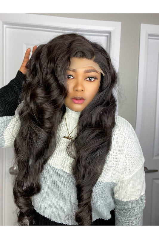 FAB DOUBLE DRAWN RAW CAMBODIAN WAVY LUXURY WIG - Fab Beauty Supplies