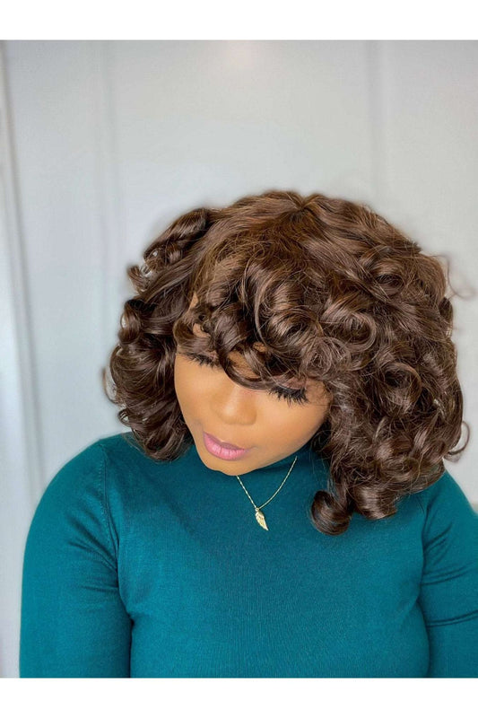 FAB DOUBLE DRAWN SILK BOUNCY LUXURY WIG (CHESTNUT) - Fab Beauty Supplies