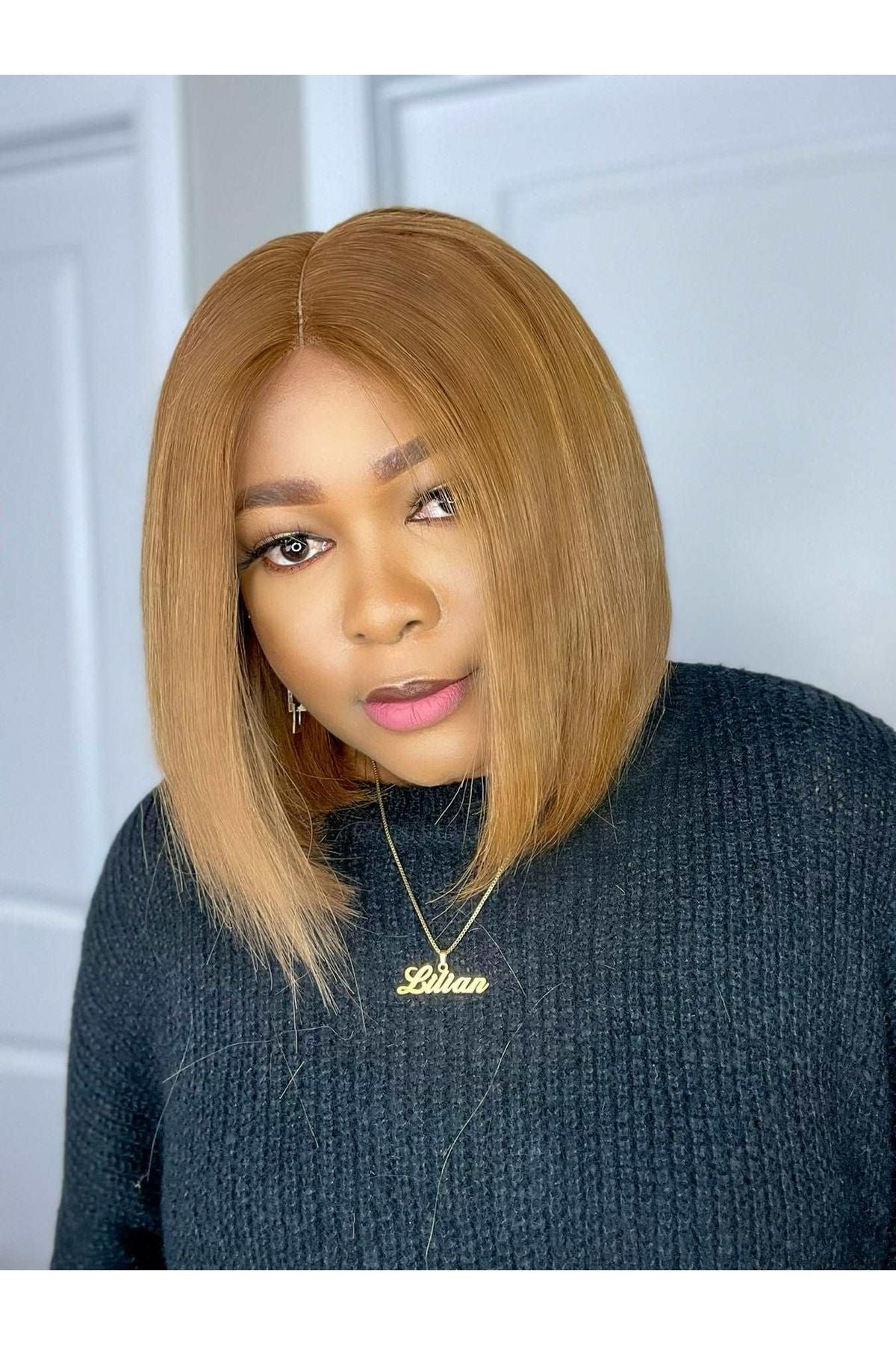 FAB VIETNAMESE SDD BONE STRAIGHT BOB WIG (HONEY BROWN) - Fab Beauty Supplies