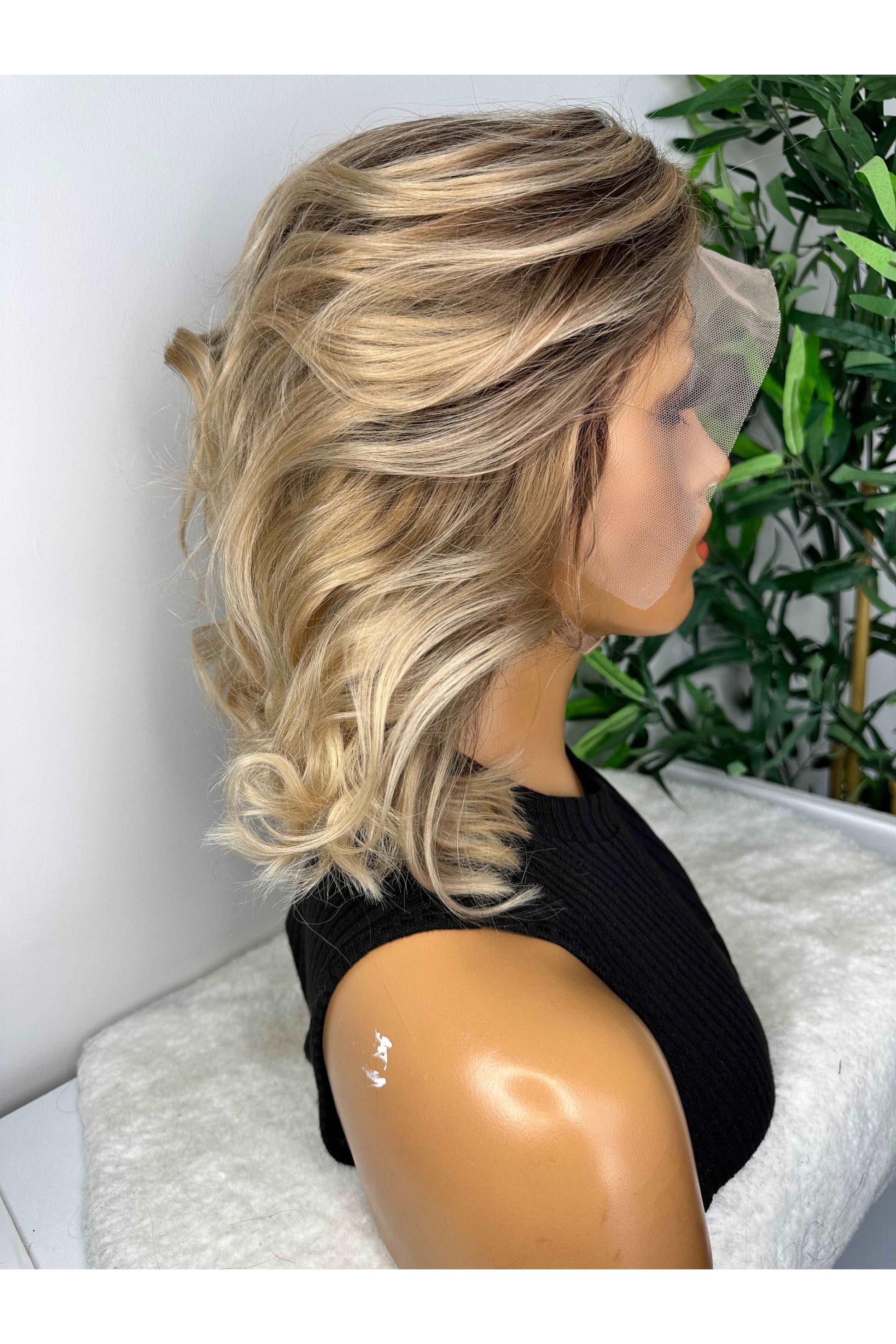 FAB ASH BLONDE BROWN LUXURY LACE FRONTAL BOB WIG - Fab Beauty Supplies