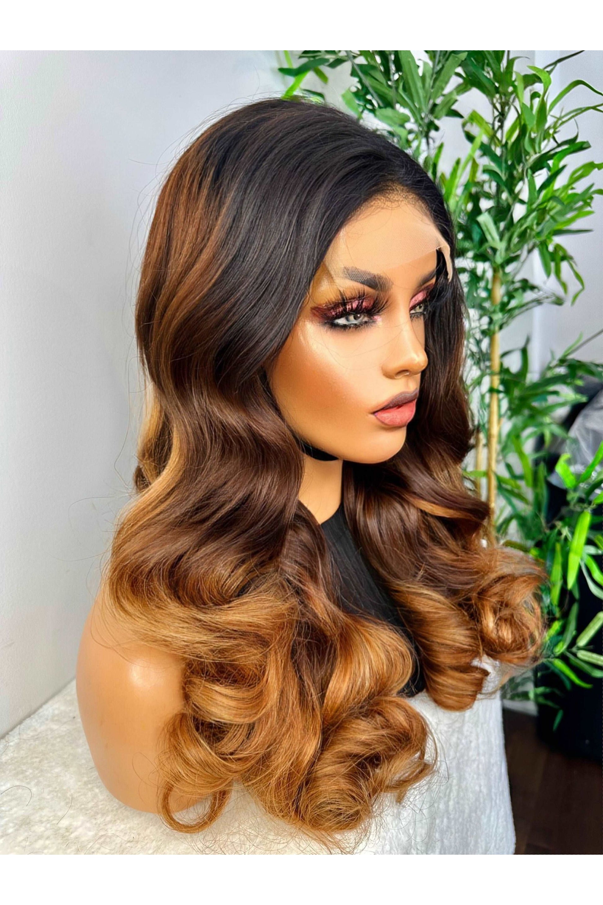 FAB DOUBLE DRAWN 3-TONE HONEY BLONDE LUXURY LACE WIG - Fab Beauty Supplies