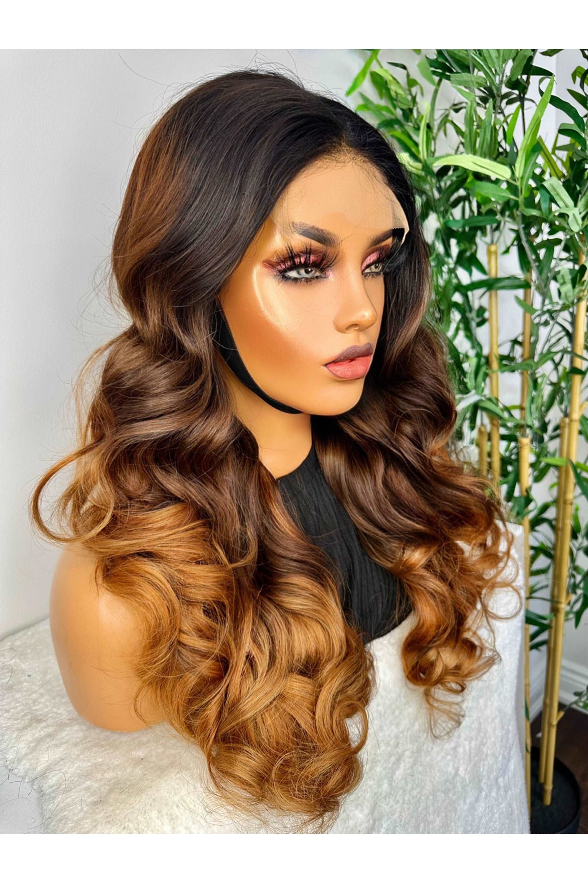 FAB DOUBLE DRAWN 3-TONE HONEY BLONDE LUXURY LACE WIG - Fab Beauty Supplies