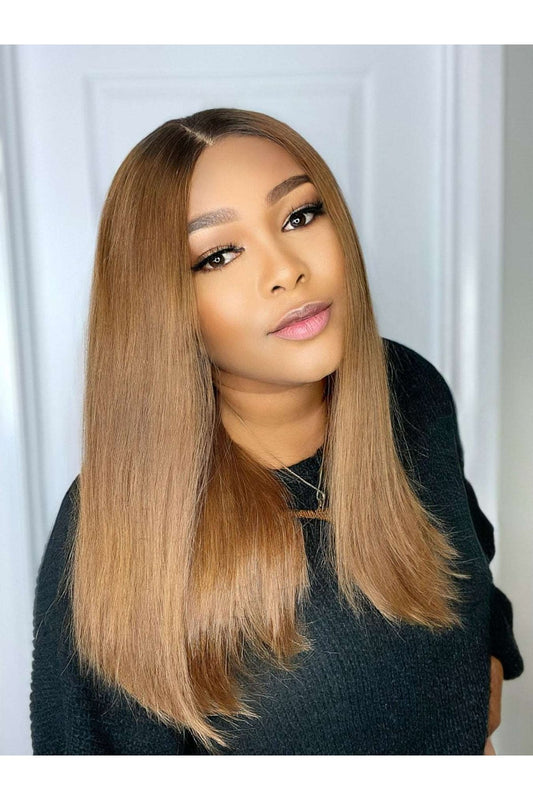 FAB VIETNAMESE LUXURY SUPER DOUBLE DRAWN STRAIGHT WIG (HONEY BROWN) - Fab Beauty Supplies