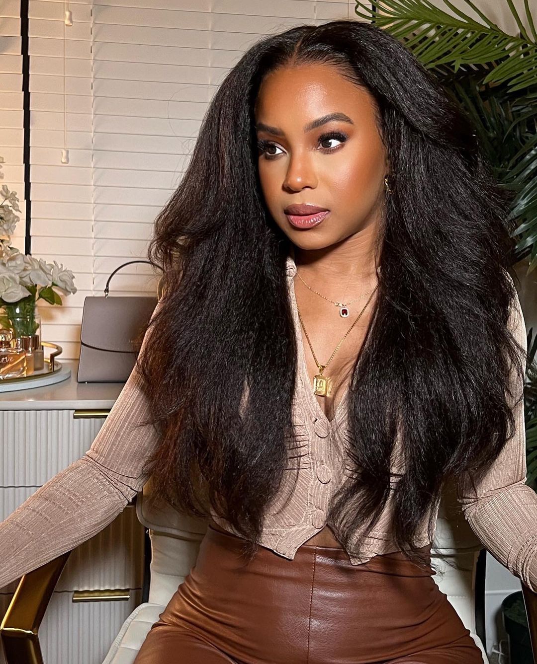 FAB KINKY STRAIGHT LACE FRONTAL LUXURY WIG