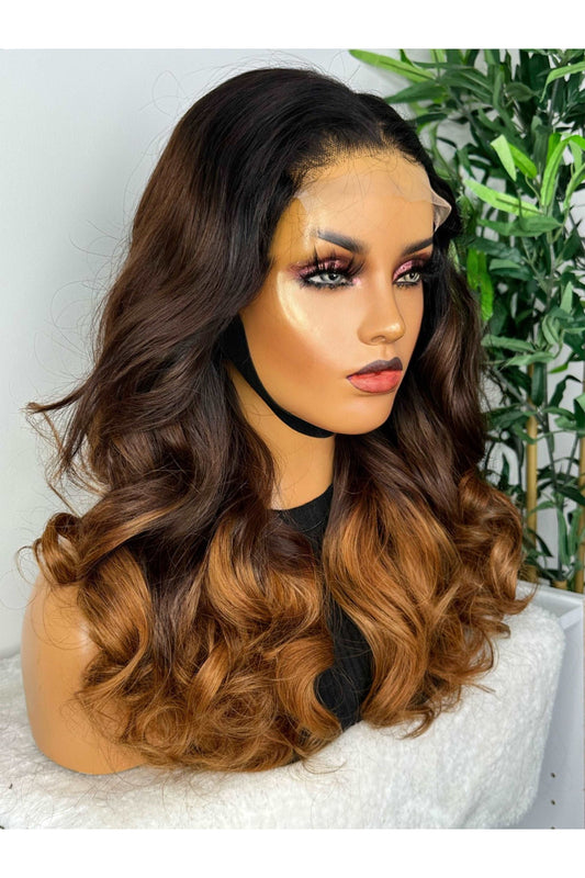 FAB DOUBLE DRAWN BALAYAGE LACE CLOSURE WIG - Fab Beauty Supplies