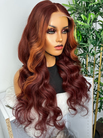 FAB GINGER COPPER LACE FRONTAL LUXURY WIG