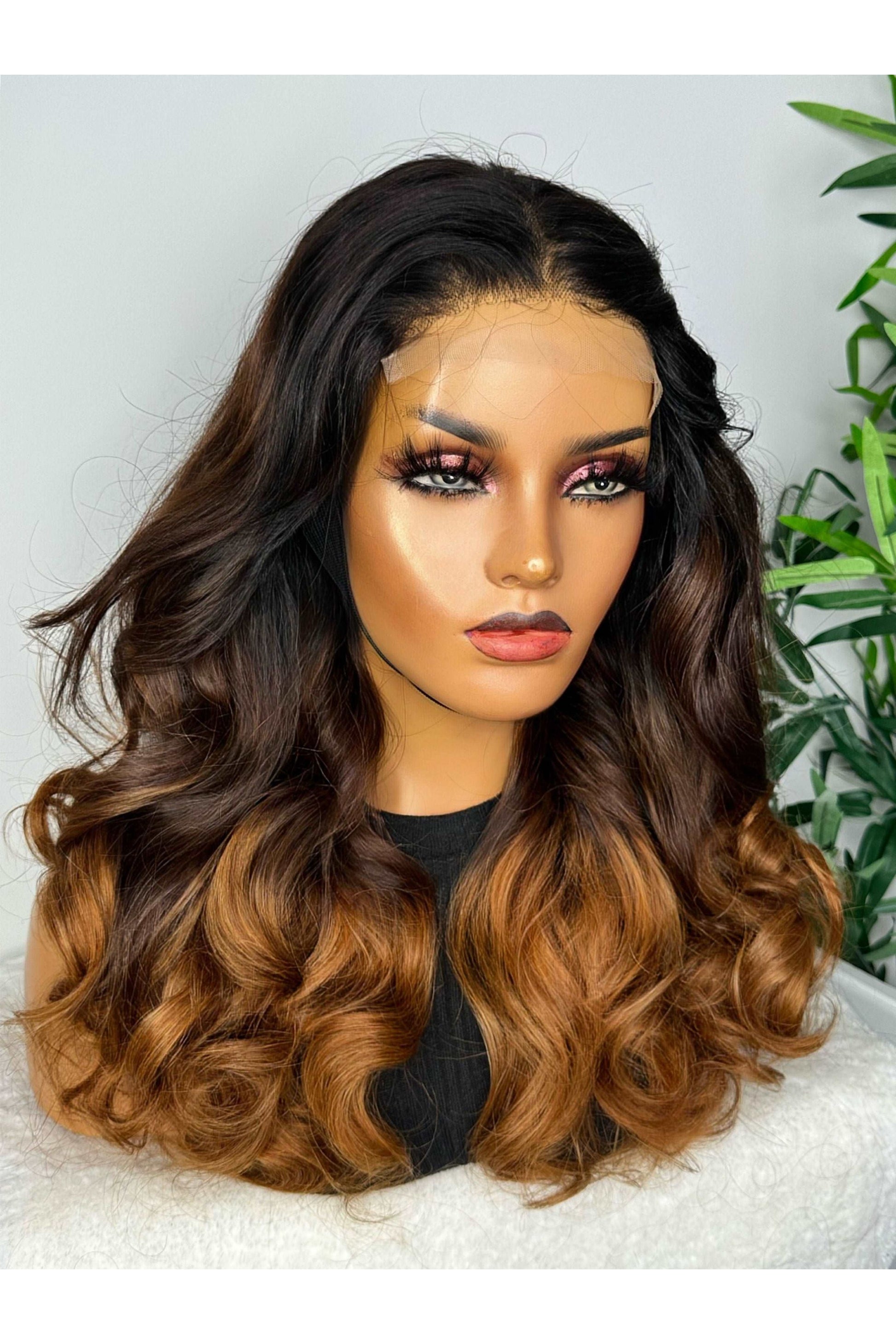 FAB DOUBLE DRAWN BALAYAGE LACE CLOSURE WIG - Fab Beauty Supplies