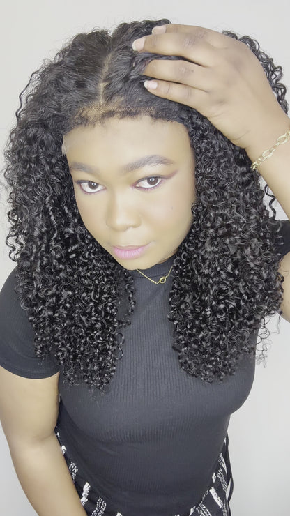 FAB TIGHT CURLY 4C EDGE GLUELESS HD LACE WIG