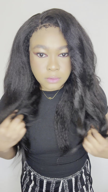 FAB KINKY STRAIGHT 4C EDGE GLUELESS HD LACE WIG