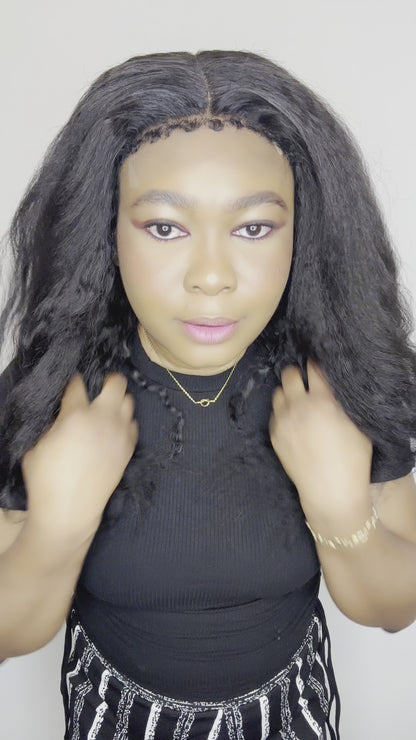 FAB KINKY STRAIGHT 4C EDGE GLUELESS HD LACE WIG