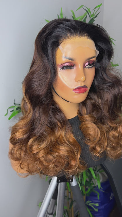 FAB DOUBLE DRAWN BALAYAGE LACE CLOSURE WIG