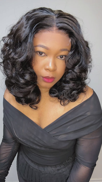FAB BOUNCY WAVE HD LACE LUXURY WIG