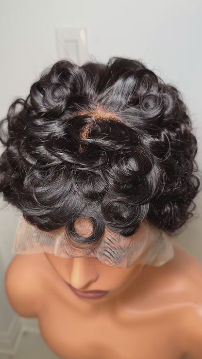 TAPERED PIXIE CUT FRONTAL WIG