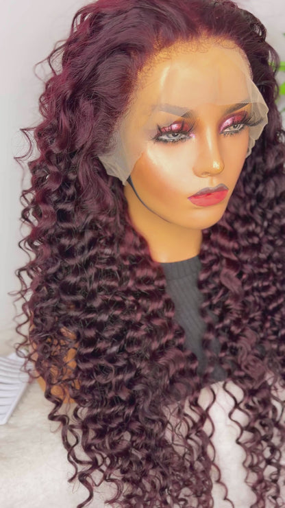 FAB RUBY CURLY LUXURY LACE FRONTAL WIG
