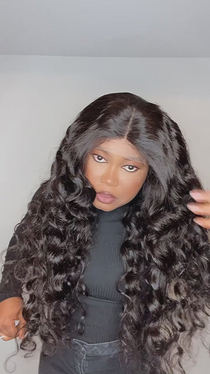 FAB LOOSE DEEP WAVE LUXURY LACE CLOSURE WIG
