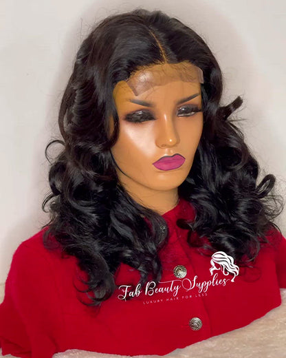 FAB DOUBLE DRAWN CLASSIC WAVE LUXURY LACE CLOSURE WIG