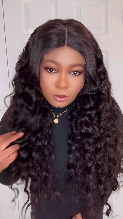 FAB LOOSE DEEP WAVE LUXURY LACE CLOSURE WIG