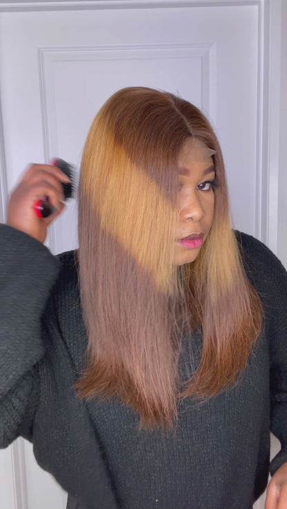 FAB VIETNAMESE LUXURY SUPER DOUBLE DRAWN STRAIGHT WIG (OMBRÉ)