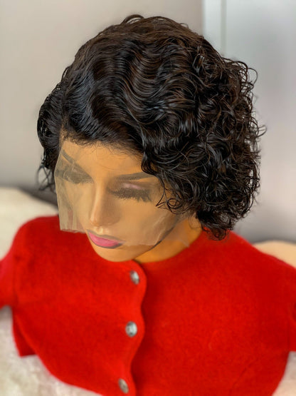 FAB CURLY PIXIE CUT LACE FRONTAL LUXURY WIG - Fab Beauty Supplies