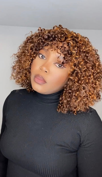 FAB DOUBLE DRAWN CANDY CURLS LUXURY WIG (HIGHLIGHTS) - Fab Beauty Supplies
