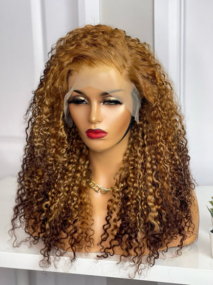 FAB DOUBLE DRAWN PIXIE CURLS LACE FRONTAL LUXURY WIG (CUSTOM COLOR) - Fab Beauty Supplies