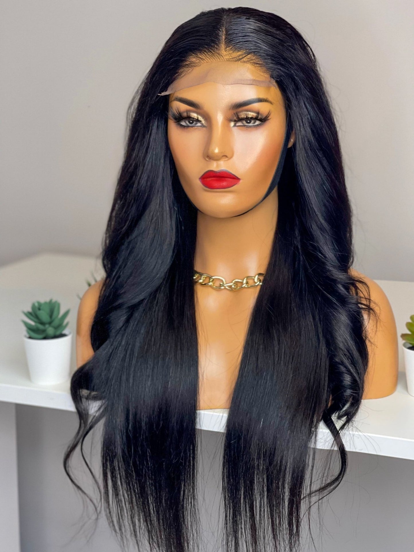 FAB DOUBLE DRAWN STRAIGHT LAYERED LUXURY WIG - Fab Beauty Supplies