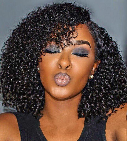 FAB DOUBLE DRAWN TIGHT CURLS LACE FRONTAL LUXURY WIG - Fab Beauty Supplies
