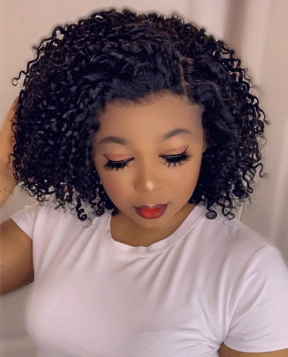 FAB DOUBLE DRAWN TIGHT CURLS LACE FRONTAL LUXURY WIG - Fab Beauty Supplies