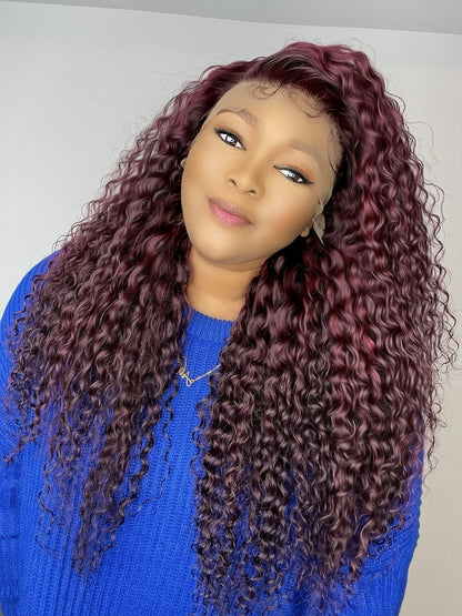 FAB RUBY CURLY LACE FRONTAL LUXURY WIG - Fab Beauty Supplies