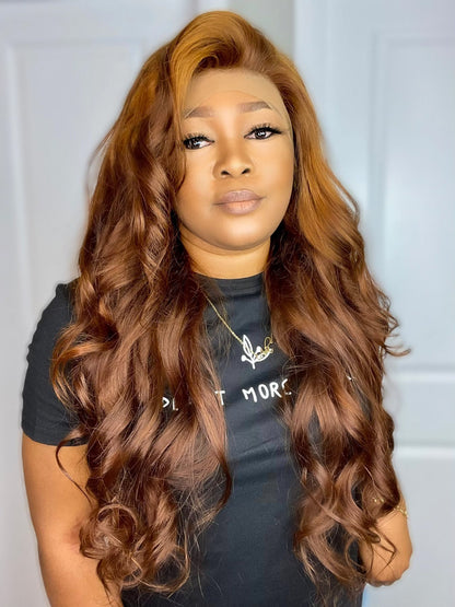 FAB STYLISH LACE FRONTAL LUXURY WIG (GINGER) - Fab Beauty Supplies