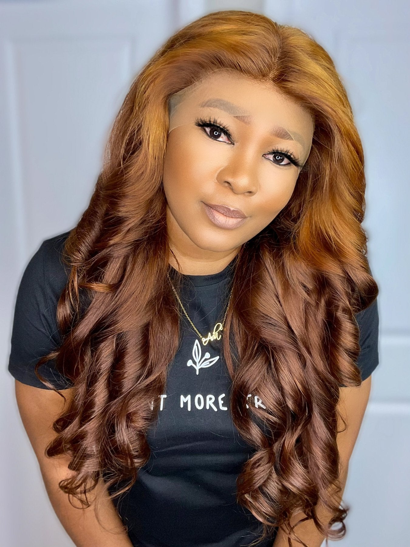 FAB STYLISH LACE FRONTAL LUXURY WIG (GINGER) - Fab Beauty Supplies