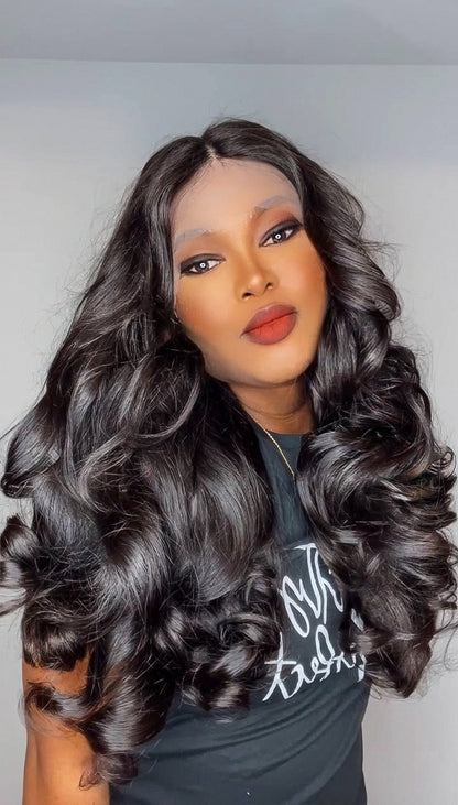 FAB DOUBLE DRAWN BOTTOM WAVE T FRONTAL LUXURY WIG