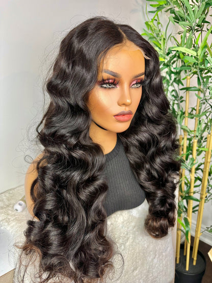 FAB EXOTIC BODY WAVE LACE CLOSURE LUXURY WIG