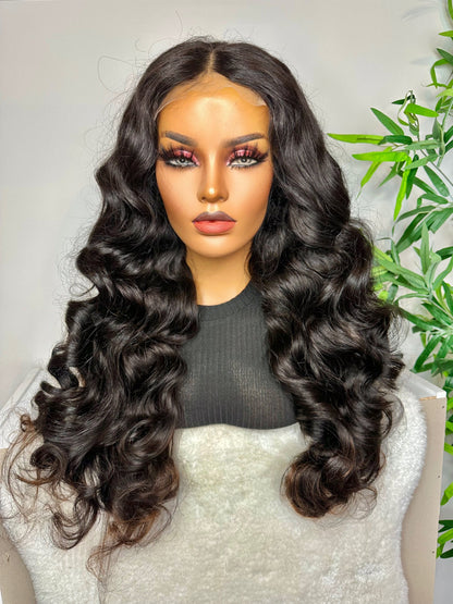 FAB EXOTIC BODY WAVE LACE CLOSURE LUXURY WIG